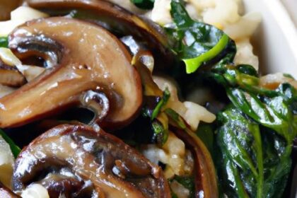 Creamy Dairy-Free Mushroom & Spinach Risotto Recipe Guide