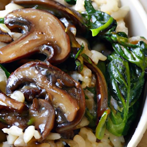 Creamy Dairy-Free Mushroom & Spinach Risotto Recipe Guide