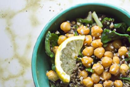 Brighten Your Day: Kale Quinoa Chickpea Salad with Zesty Lemon
