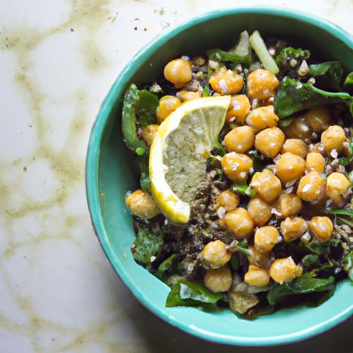 Brighten Your Day: Kale Quinoa Chickpea Salad with Zesty Lemon