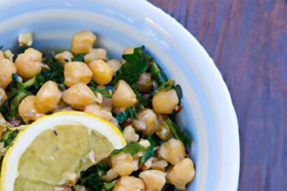 Brighten Your Bowl: Kale Quinoa Chickpea Salad with Zesty Lemon