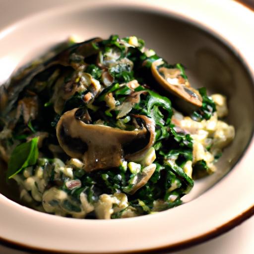 Creamy Dairy-Free Mushroom & Spinach Risotto Recipe Guide