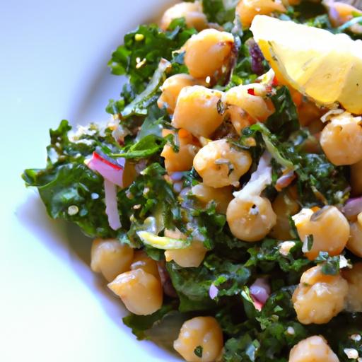 Brighten Your⁤ Day: kale Quinoa Chickpea Salad with Zesty Lemon
