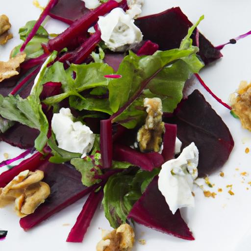 Vibrant Roasted Beet Salad with Creamy Goat Cheese & Crunchy Walnuts