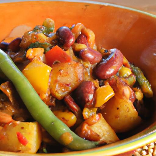 Hearty Vegetarian Chili: Sweet Potatoes & Beans Delight