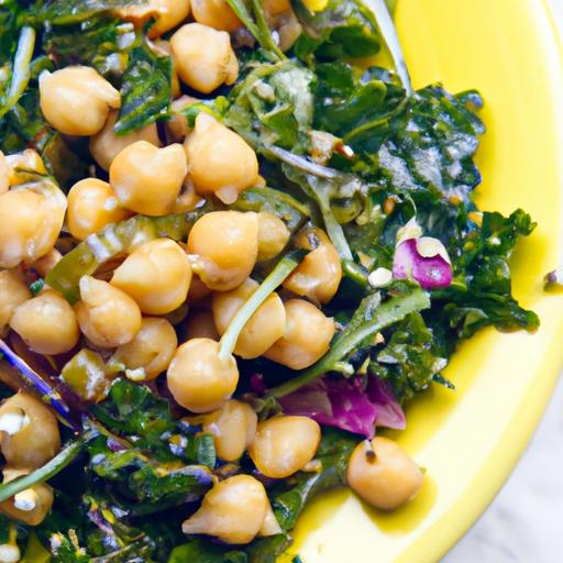 Brighten Your ⁢Bowl: Kale Quinoa Chickpea Salad ​with Zesty Lemon