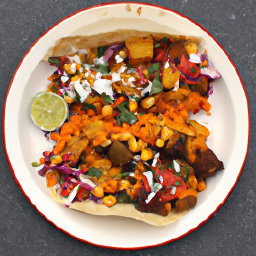 Flavor-Packed Sheet Pan Sweet Potato & Chickpea Tacos