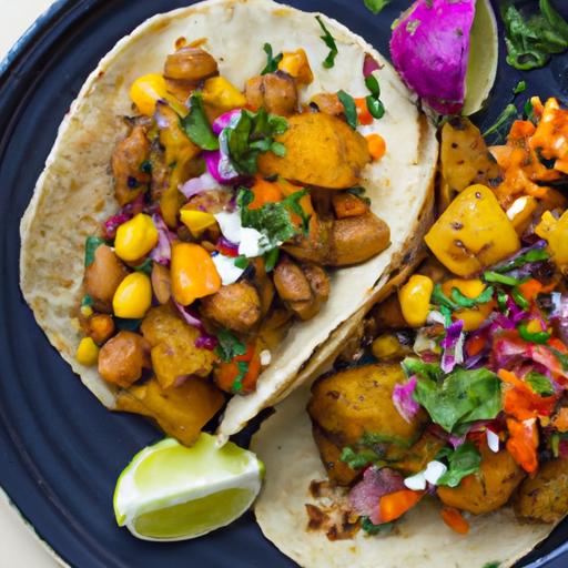 Flavor-packed Sheet Pan sweet Potato & Chickpea Tacos