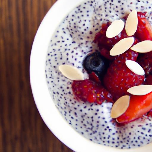 Berry Bliss: Nutrient-Packed Chia Pudding with almond Milk