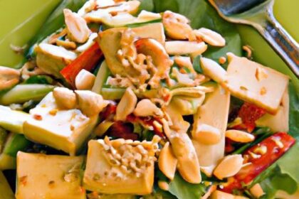 Bold Flavors Unveiled: Spicy Thai Peanut Salad with Tofu