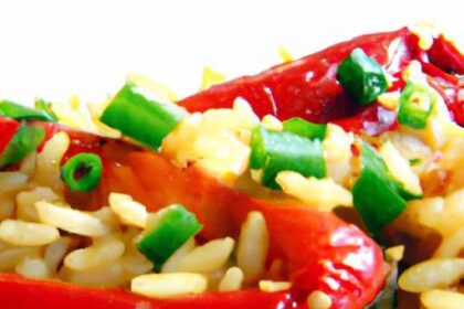 Savor Spanish Rice with Roasted Peppers: A Flavorful Twist