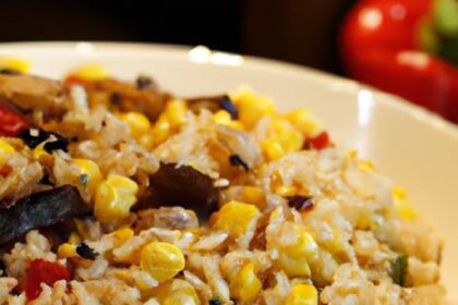 One-Pan BBQ Chicken & Corn Rice Bowl: Easy Flavor Fusion