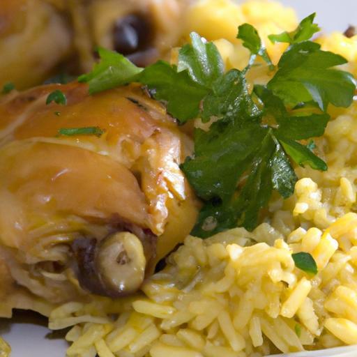 Savor the Flavor: Garlic Butter Rice with Juicy Chicken Thighs