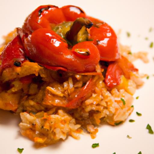 Savor Spanish Rice with Roasted Peppers: A Flavorful Twist