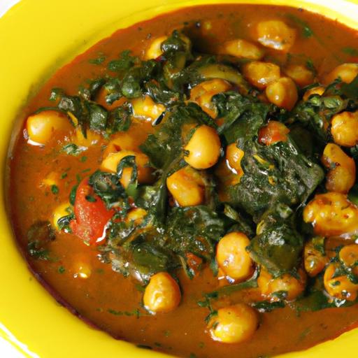 Wholesome vegan Chana saag Curry: A Flavorful Indian Delight