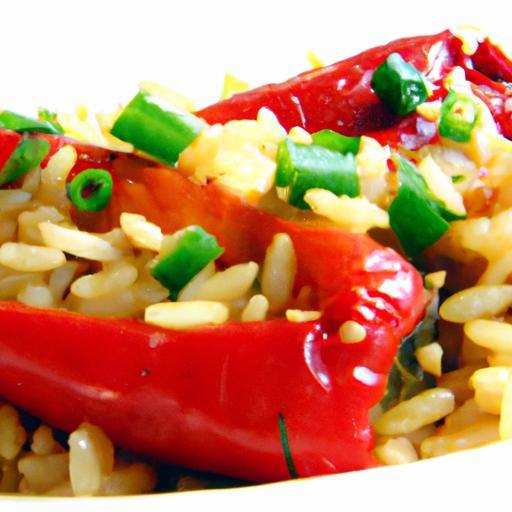 Savor Spanish Rice with Roasted Peppers: A Flavorful Twist