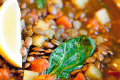 Hearty Lentil Minestrone Soup: A Nutritious Comfort Bowl