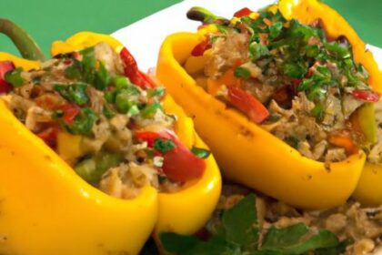 Flavor-Packed Stuffed Bell Peppers with Rice and Beans