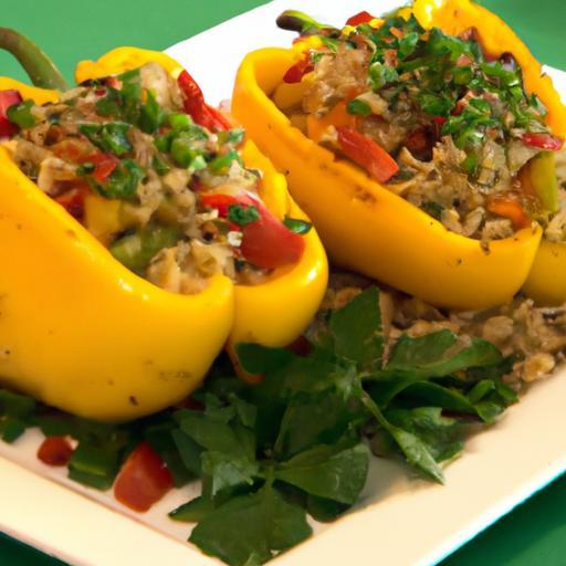 Flavor-Packed Stuffed Bell Peppers with Rice and Beans