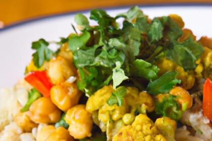 Flavor-Packed Curry Cauliflower Rice with Chickpeas Recipe