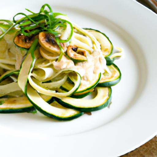 Zucchini Noodles with Creamy Cashew Alfredo: A Healthy Twist