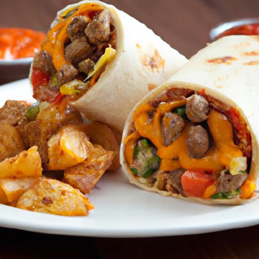 California Burrito Delight: Steak Fries & cheese Inside