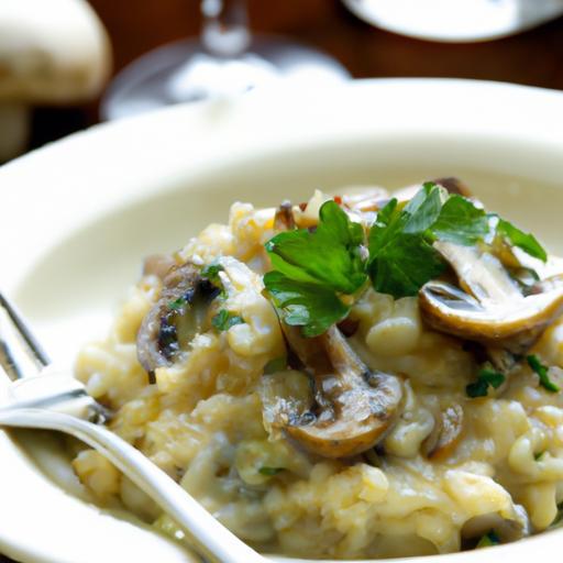 Silky Low-Fat Mushroom Risotto: Creamy Comfort, Lightened