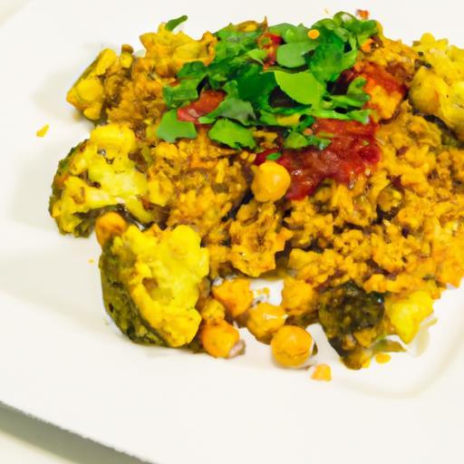 Golden Curry Cauliflower Rice with Chickpeas: A Nutritious Twist