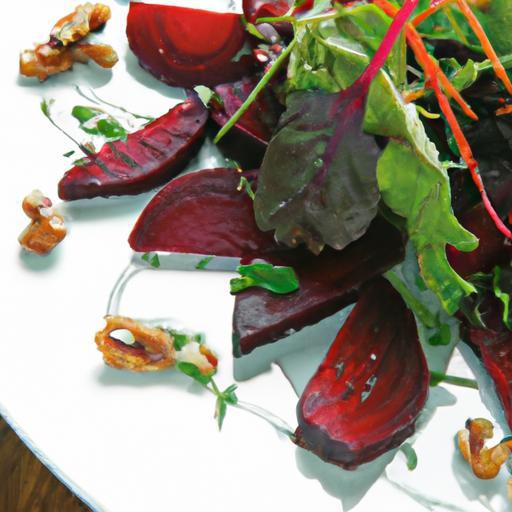Earthy Delights: Roasted Beet & Walnut Salad with Balsamic Glaze