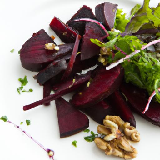 earthy Delights: Roasted Beet & Walnut Salad with Balsamic Glaze