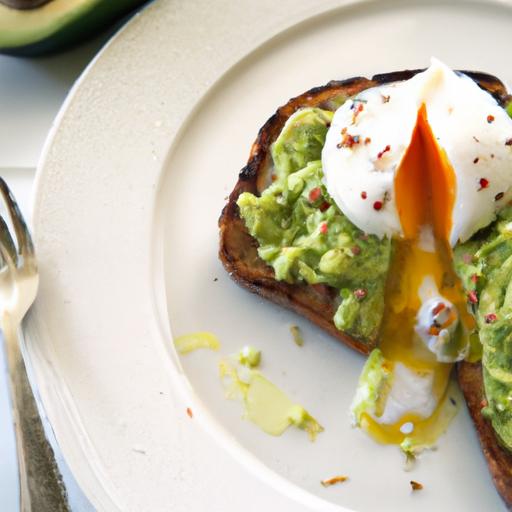 Golden Mornings: Perfect Avocado Toast with Poached Egg
