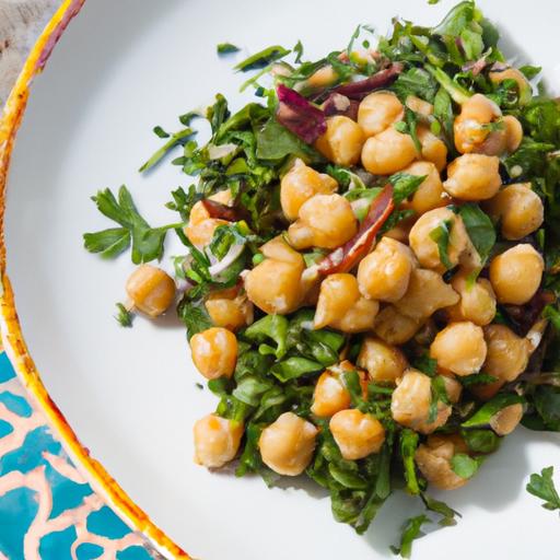 Power-Packed chickpea & ‌Kale Salad:​ A​ Nutritious Boost