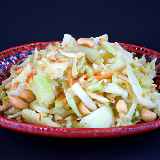 Crunchy Thai cabbage Slaw: A Flavorful Peanut-Free Twist
