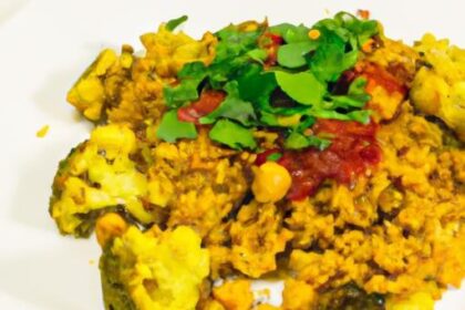 Golden Curry Cauliflower Rice with Chickpeas: A Nutritious Twist