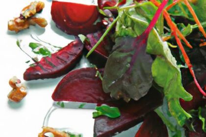 Earthy Delights: Roasted Beet & Walnut Salad with Balsamic Glaze