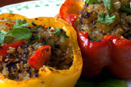 Quinoa-Stuffed Bell Peppers: A Colorful, Nutritious Delight