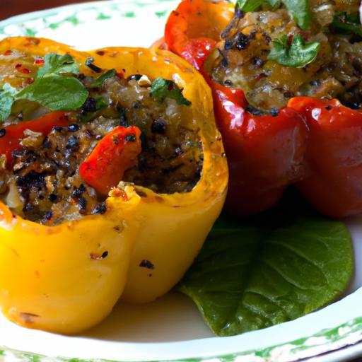 Quinoa-Stuffed Bell Peppers: A Colorful, Nutritious Delight