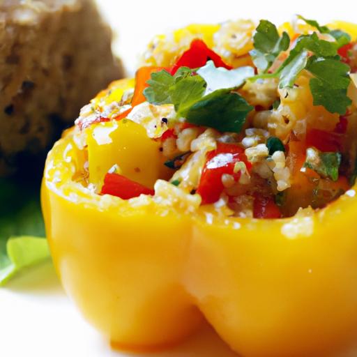 Quinoa-Stuffed Bell Peppers: A Colorful, Nutritious delight