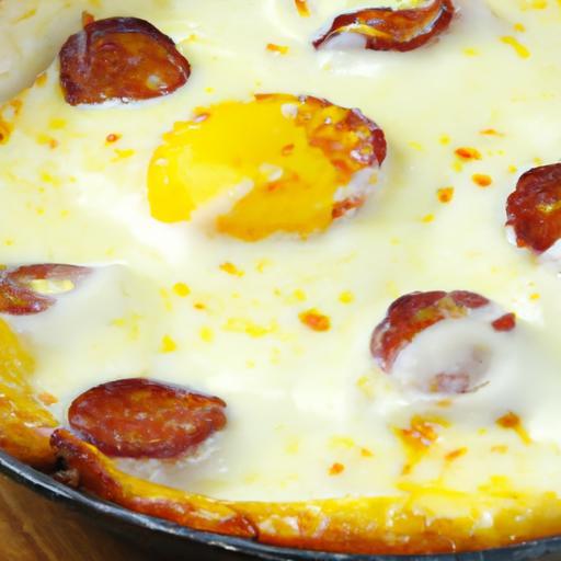 Sunrise Delight: Crafting the Perfect Breakfast Pizza with Egg & Bacon