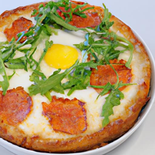 Sunrise Delight:⁤ Crafting​ the Perfect Breakfast⁣ Pizza with Egg & Bacon