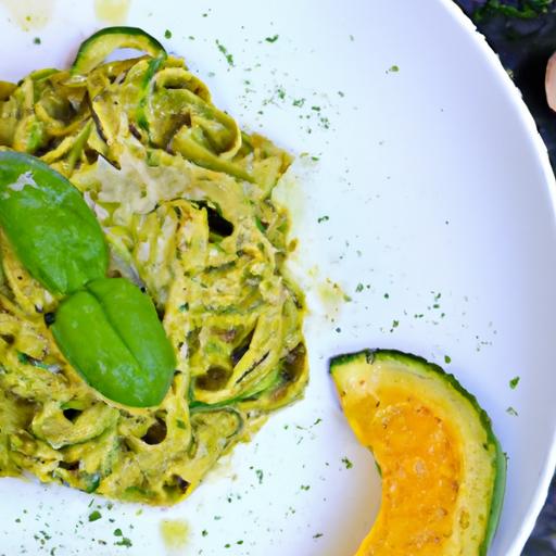 Creamy Avocado Pesto Zucchini Noodles: Fresh​ Summer Eats