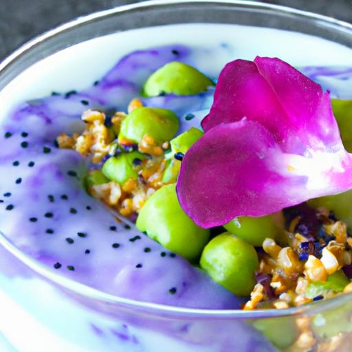 Elevate Breakfast with Vibrant Butterfly Pea Chia Parfait