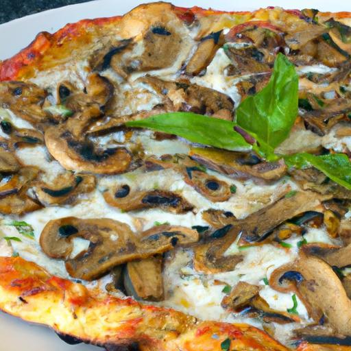 Savor the Flavor: White Garlic Mushroom Pizza Delight