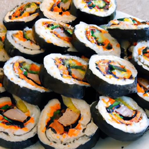 Korean Mayak Gimbap: ⁣Bite-Sized Rolls bursting‍ with Flavor