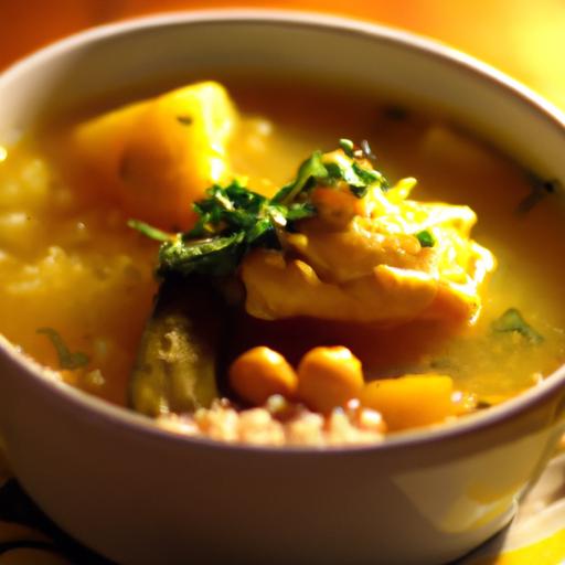 Healing Bowls: Chicken ​& Rice Soup Infused⁤ with Turmeric