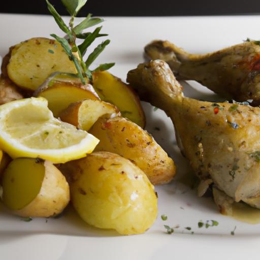 Zesty⁢ One-pan Lemon Chicken & Crispy Roasted Potatoes Delight