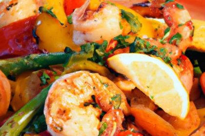 One-Pan Spicy Cajun Shrimp with Roasted Veggies Delight